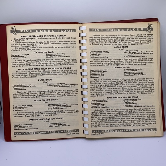 1938 Five Roses Flour A Guide to Good Cooking Red Spiral Bound Recipes Vintage - Picture 7 of 10